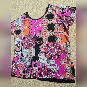 Joseph Ribkoff Bold Graphic Print Top Blouse – Size 10